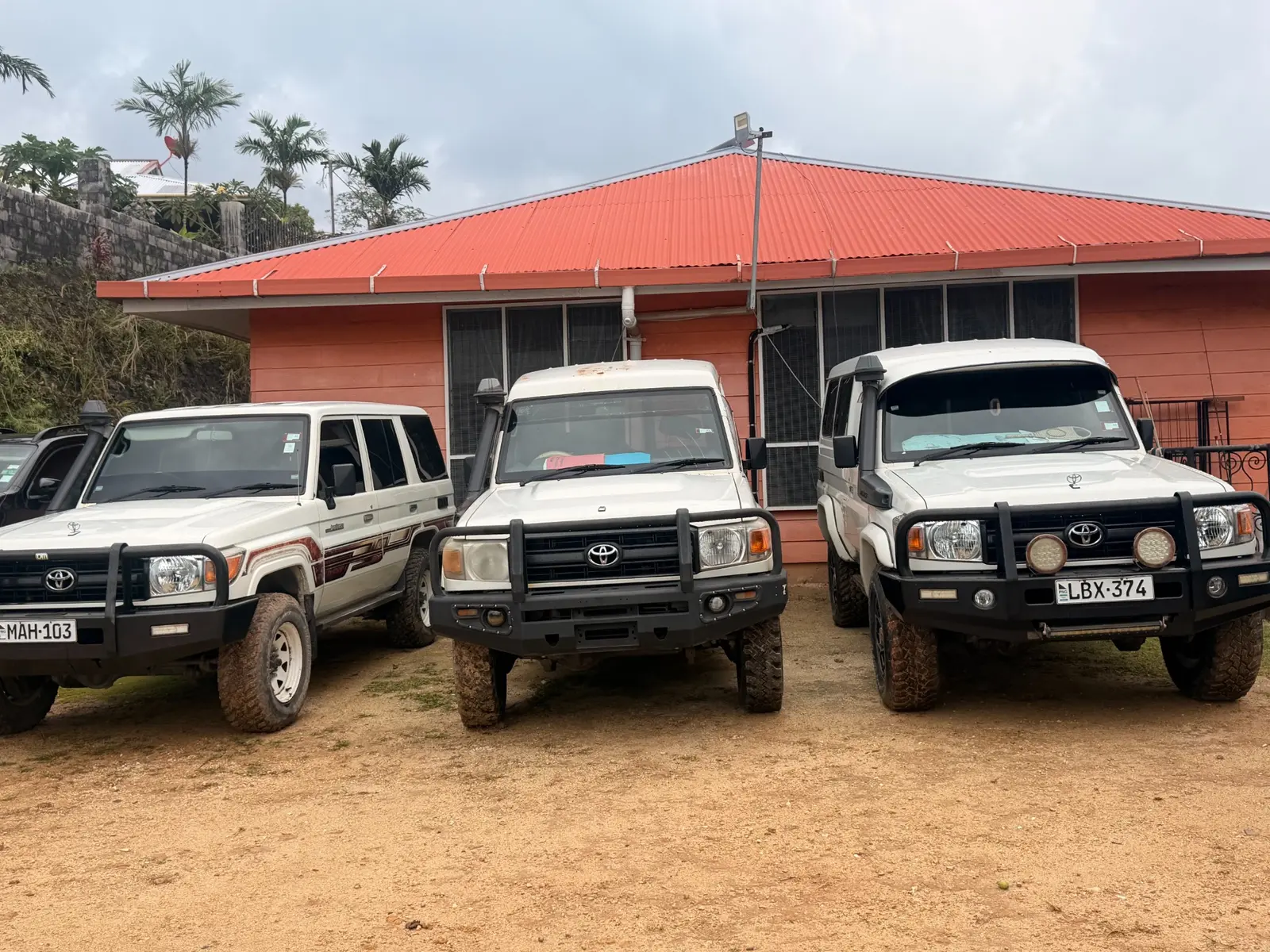 Three MAXNVID Land Cruisers